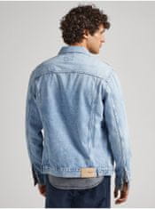 Pepe Jeans Svetlomodrá pánska džínsová bunda Pepe Jeans Pinners M