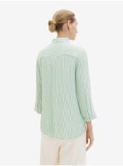 Tom Tailor Bielo-zelená dámska pruhovaná košeľa Tom Tailor XL