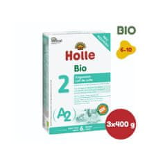 Holle Bio A2 pokračovacie mlieko 2. od 6 mesiacov veku 400 g x 3 ks
