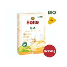 Holle Bio Pšenová mliečna kaša - 3 x 250g