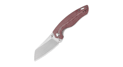 Kizer V4593C2 Towser K Red Micarta vreckový nôž 8,6 cm, červená, Micarta