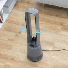 Northix Bezlistý ventilátor s čistiacim filtrom - 12 rýchlostí 