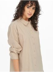 Jacqueline de Yong Béžová dámska košeľa JDY Mio XS
