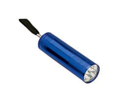 Pronett  XJ4938 Svietidlo hliník 9 LED, UV strieborná