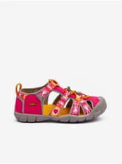 KEEN Tmavo ružové dievčenské outdoorové sandále Keen Seacamp 36
