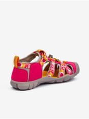 KEEN Tmavo ružové dievčenské outdoorové sandále Keen Seacamp 34