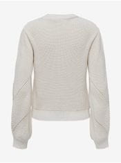 ONLY Biely dámsky vzorovaný sveter ONLY Ella XL