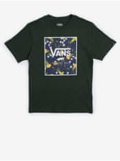 Vans Tmavozelené chlapčenské tričko VANS Print Box 128-140