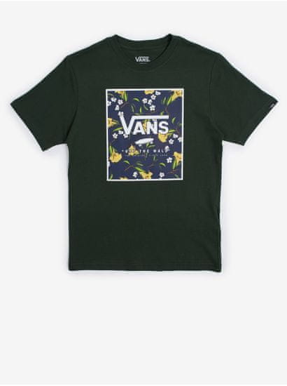 Vans Tmavozelené chlapčenské tričko VANS Print Box