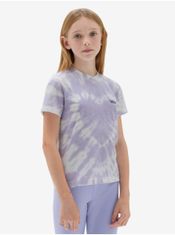 Vans Svetlo fialové dievčenskú batikované tričko VANS Abby 160