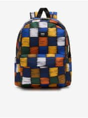 Vans Žlto-modrý kockovaný batoh VANS Old Skool H2O Backpack UNI