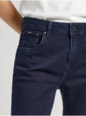 Pepe Jeans Tmavomodré dámske straight fit džínsy Pepe Jeans Violet 28