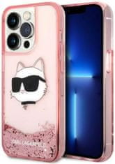 Karl Lagerfeld Kryt iPhone 14 Pro Max 6,7" pink hardcase Glitter Choupette Head (KLHCP14XLNCHCP)