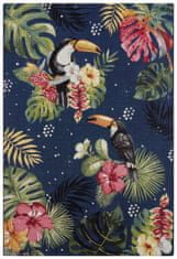 Hanse Home Kusový koberec Flair 105609 Tropical Dream Blue Multicolored – na von aj na doma 80x165