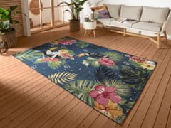 Kusový koberec Flair 105609 Tropical Dream Blue Multicolored – na von aj na doma 80x165
