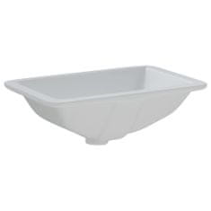 Vidaxl Kúpeľňové umývadlo biele 41,5x26x18,5 cm obdĺžnikové keramické