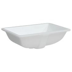 Vidaxl Kúpeľňové umývadlo biele 55,5x37,5x19 cm obdĺžnikové keramické