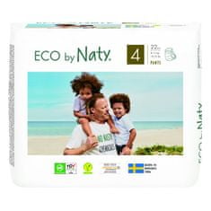 ECO by Naty PANTS Nohavičky plienkové jednorazové 4 (8-15 kg) 22 ks