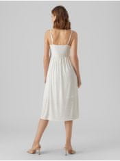 Vero Moda Biele dámske vzorované šaty VERO MODA Camil L