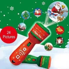 JOJOY® Detský vianočný svetelný projektor – 24 vianočných obrázkov | SANTABEAM