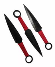 FOXTER Súprava vrhacích nožov s opletenou rukoväťou, 17,5 cm 3 ks T-349