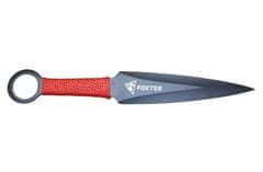 FOXTER Súprava vrhacích nožov s opletenou rukoväťou, 17,5 cm 3 ks T-349