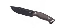 Fox Knives FX-105 MB Tokala lovecký nôž 11,6 cm, hnedá, Micarta, kožené puzdro