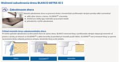 BLANCO Blanco Metra 45 S, silgranitový drez 780x500x190 mm, 1-komorový, biela, BLA-513187
