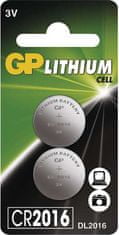 GP Batteries Lítiová gombíková batéria GP CR2016