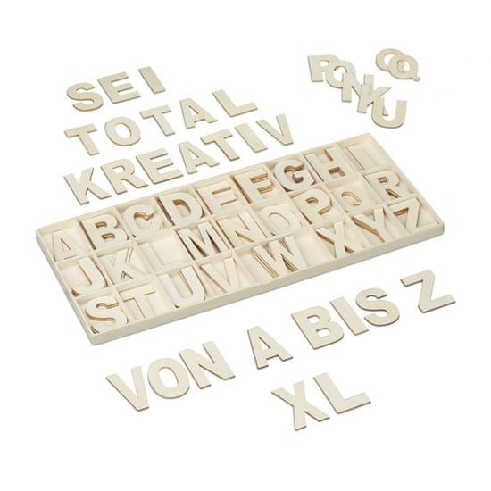 Verkgroup Sada drevených písmen XL 104 ks, RD28685