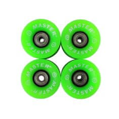 MASTER Skateboardové kolieska 60 x 45 mm - zelené