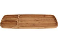 Excellent Houseware Miska delená 39x16x2cm bambus