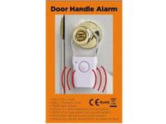 Alarm domový na dvere 6,8x13,9x2cm ABS+nerez