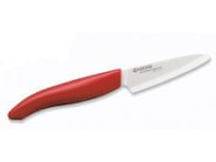 Kyocera keramický nôž s bielou čepeľou/ 7,5 cm dlhá čepeľ/ červená plastová rukoväť