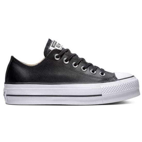 Converse Trampky čierna Chuck Taylor All Star Lift Clean Leather Low Top