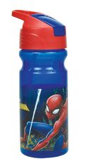 GIM Plastová fľaša Spiderman so slamkou (500 ml)