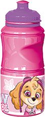Stor Plastová fľaša PAW PATROL pink (380ml)