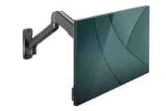 Digitus Nástenný držiak pre monitory s jednou plynovou pružinou, 32", max. 9 kg, čierny VESA 75x100