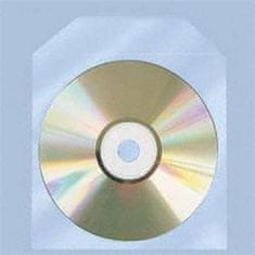 COVER IT Polypropylénový obal na CD/DVD, priehľadný s klipom - 100ks