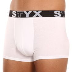 Styx 3PACK pánske boxerky športová guma biele (3G1061) - veľkosť L