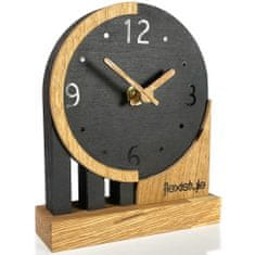Flexistyle Stolové hodiny Black Oak zs3, 16cm