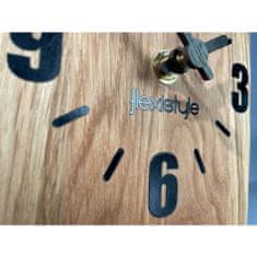 Flexistyle Stolové hodiny Square Oak zs1, 16cm