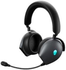 DELL AW920H/ Alienware Tri-Mode Wireless Gaming Headset/ bezdrôtové slúchadlá s mikrofónom/ čierne