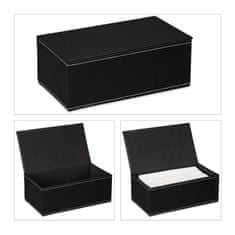 Relax Krabička z umelej kože čierna, 42741