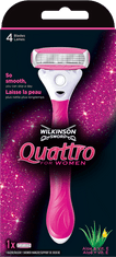 Wilkinson Sword 7001380E Quattro for Women holiaci strojček + 1 hlavica