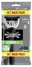 Wilkinson Sword 7005725P Xtreme 3 Black Edition jednorázový holiaci strojček (10 ks)