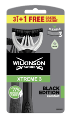 Wilkinson Sword 7008722W Xtreme 3 Black Edition holiaci strojček (3+1 ks)