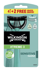 Wilkinson Sword Sword Xtreme3 Sensitive 6ks jednorazové pánske holiace strojčeky