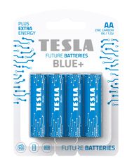 Tesla Batteries BLUE+ zinkovo-uhlíková tužková batéria, 4ks