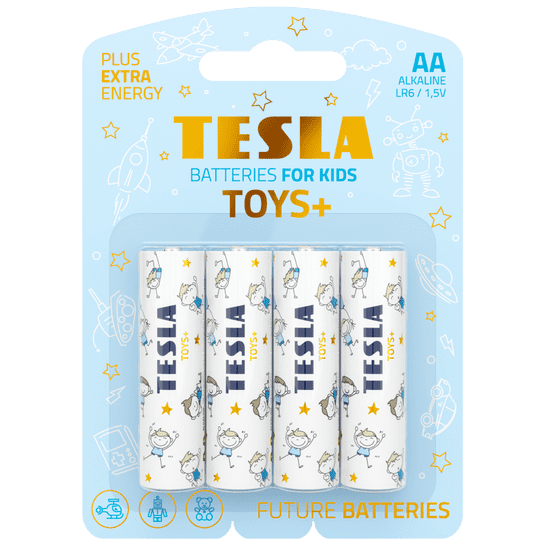 Tesla Batteries TOYS+ BOY AA 4ks alkalická batéria 1,5V 1099137292